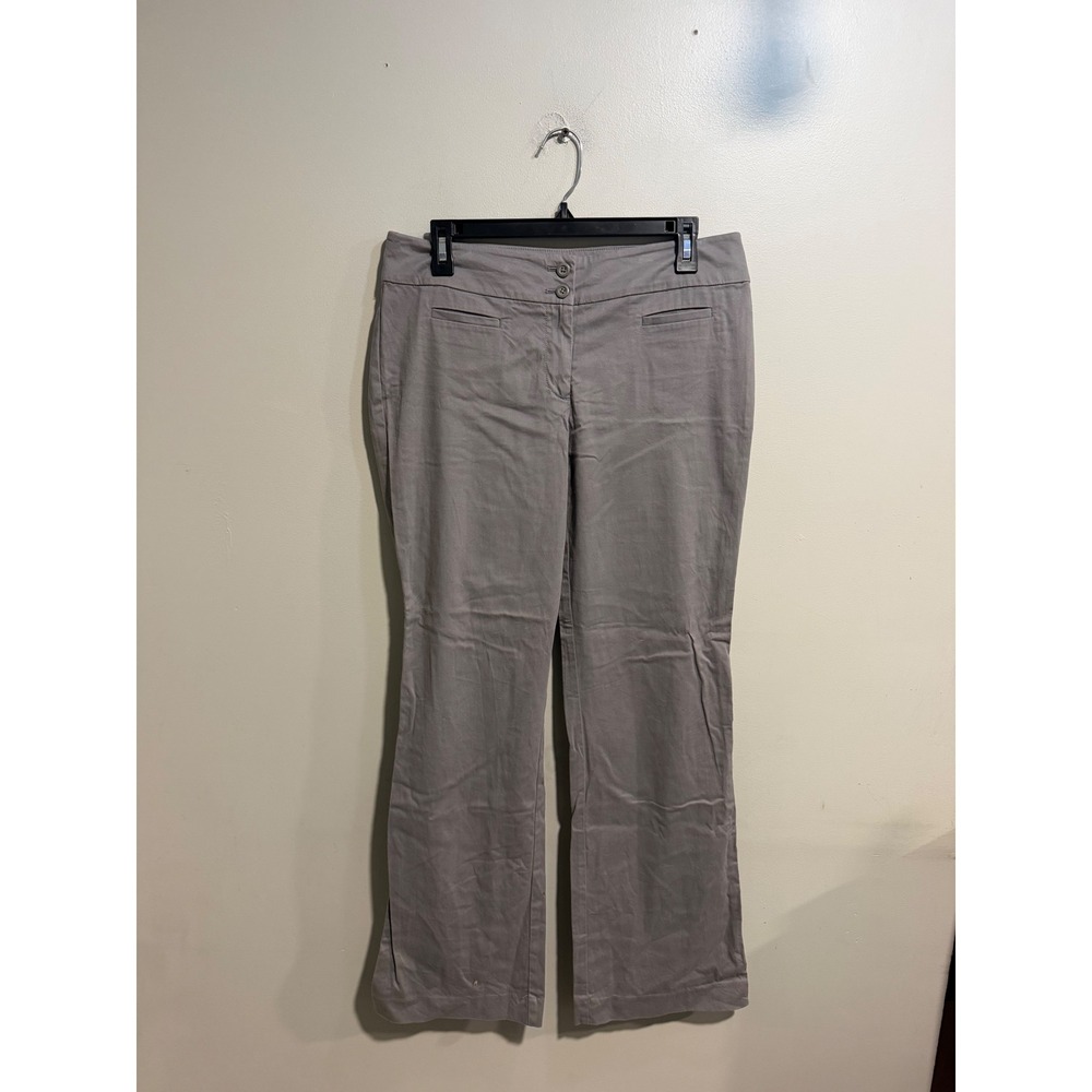 Ann Taylor LOFT Original Fit Gray Straight Leg Dress Pants Trousers Womens 6